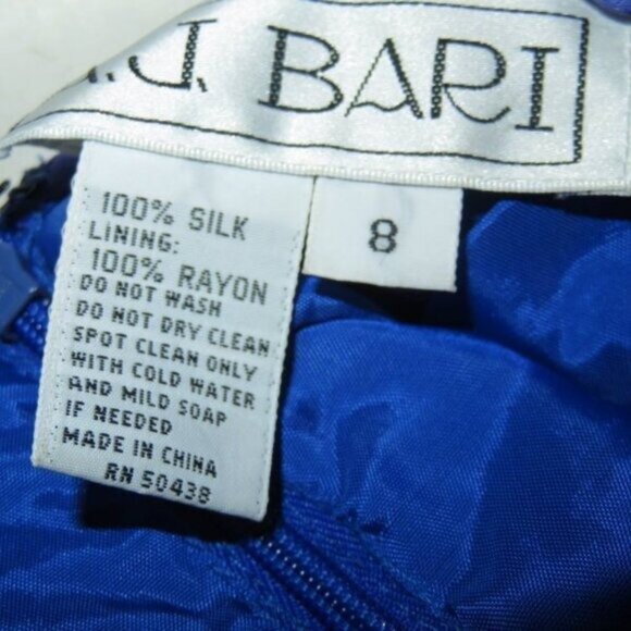 A.J. Bari 100% Silk Shimmer Sequin Long Sleeve Evening Wear Top size 8 M Vintage - Picture 7 of 11